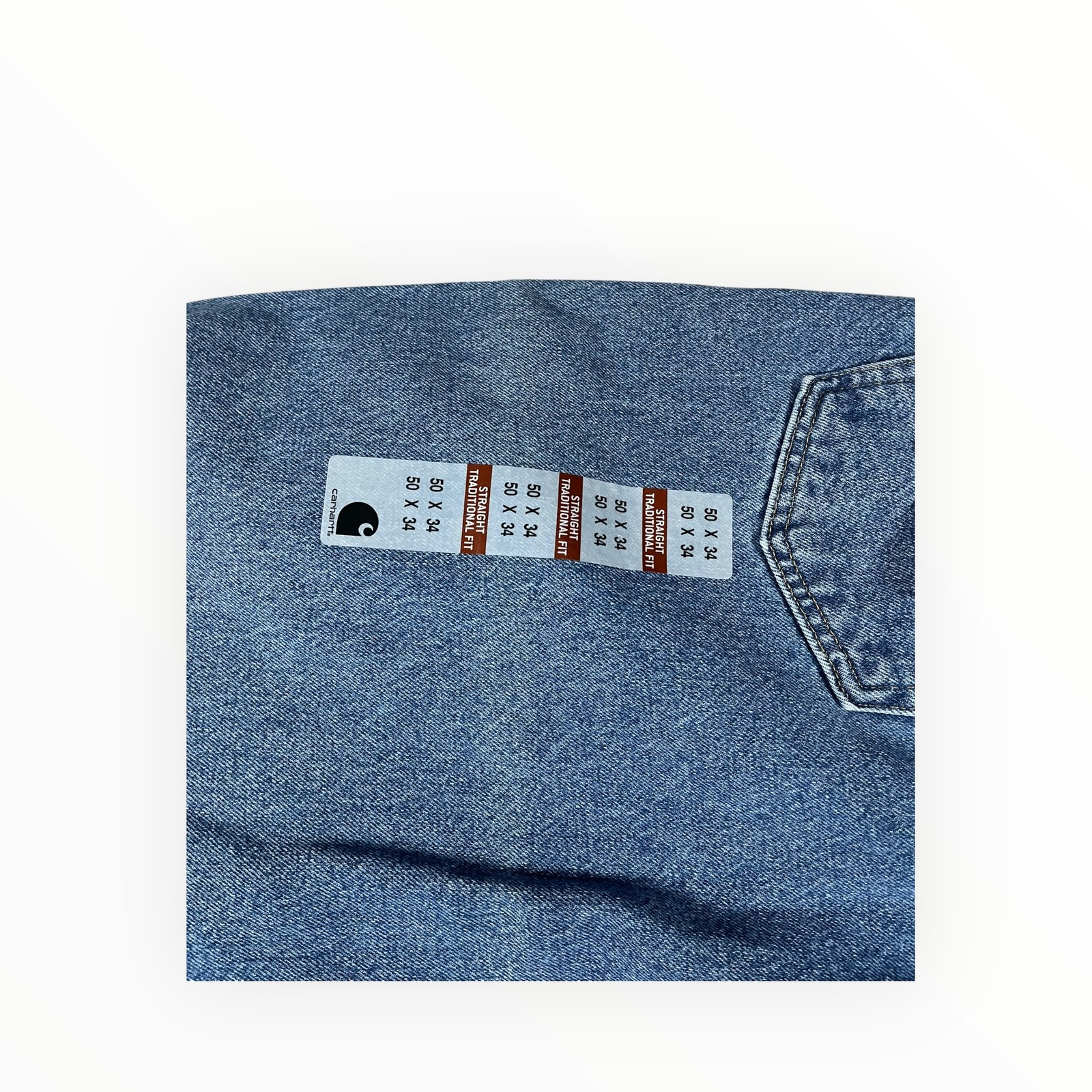 Carhartt Straight Traditional Fit Men’s Denim Jeans 50×34 New With Tags