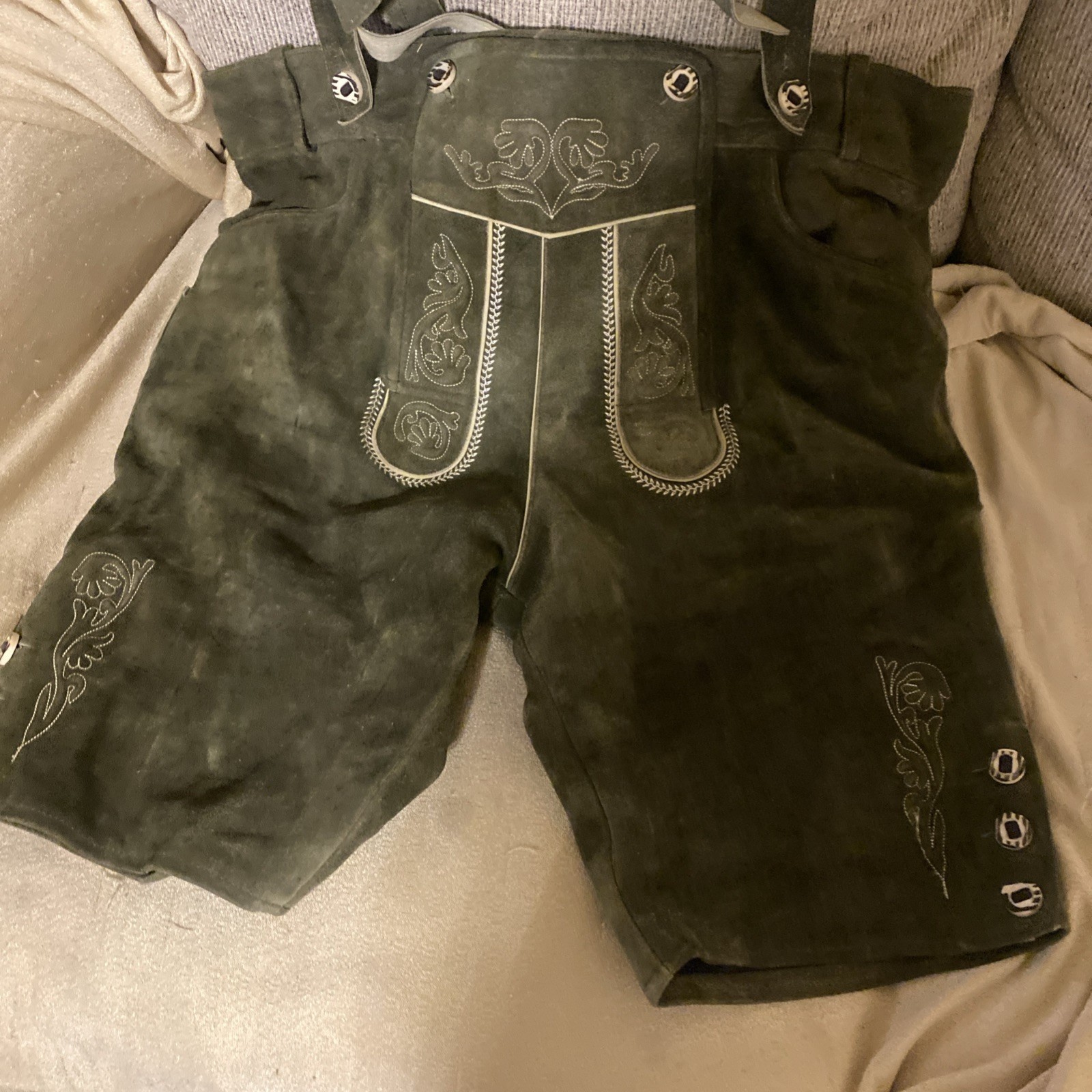 VINTAGE Echtes LEDER Fitter MENS GRAY SUEDE Real LEATHER Size 44