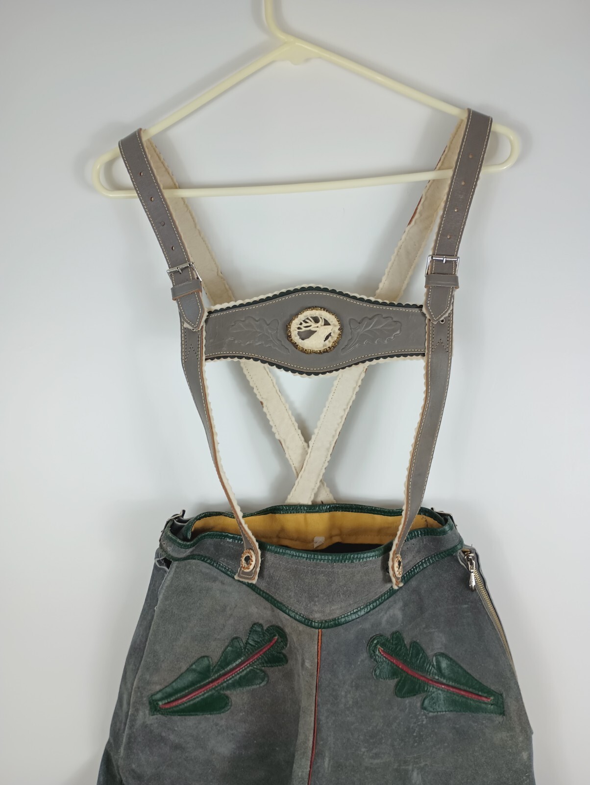 Bavarian Lederhosen Great Suede Leather US 24 Waist EU Size ? 24” Oktoberfest