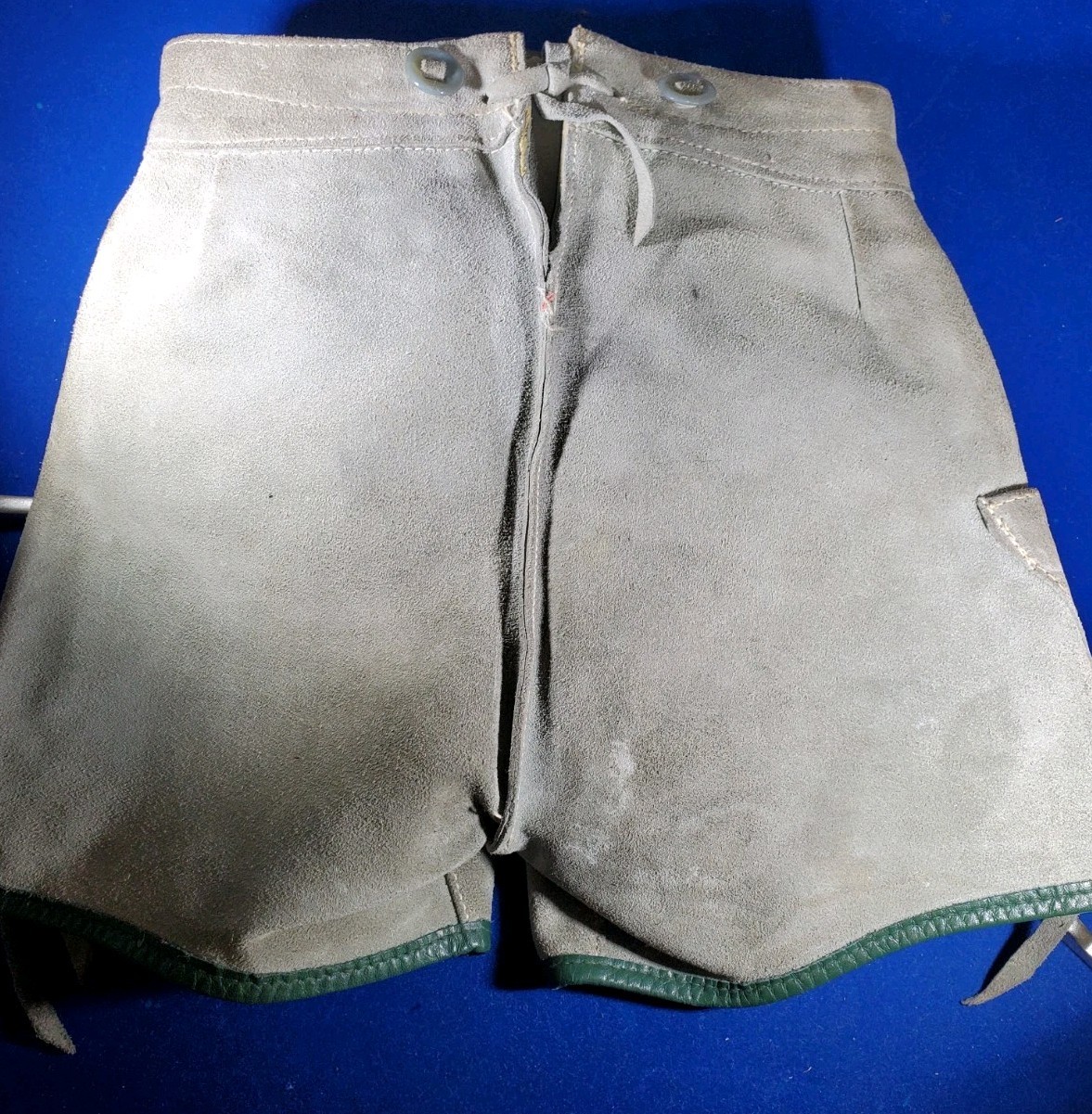 Vintage Boys Lederhosen Bavarian Short All Suede Oktoberfest Authentic Leather