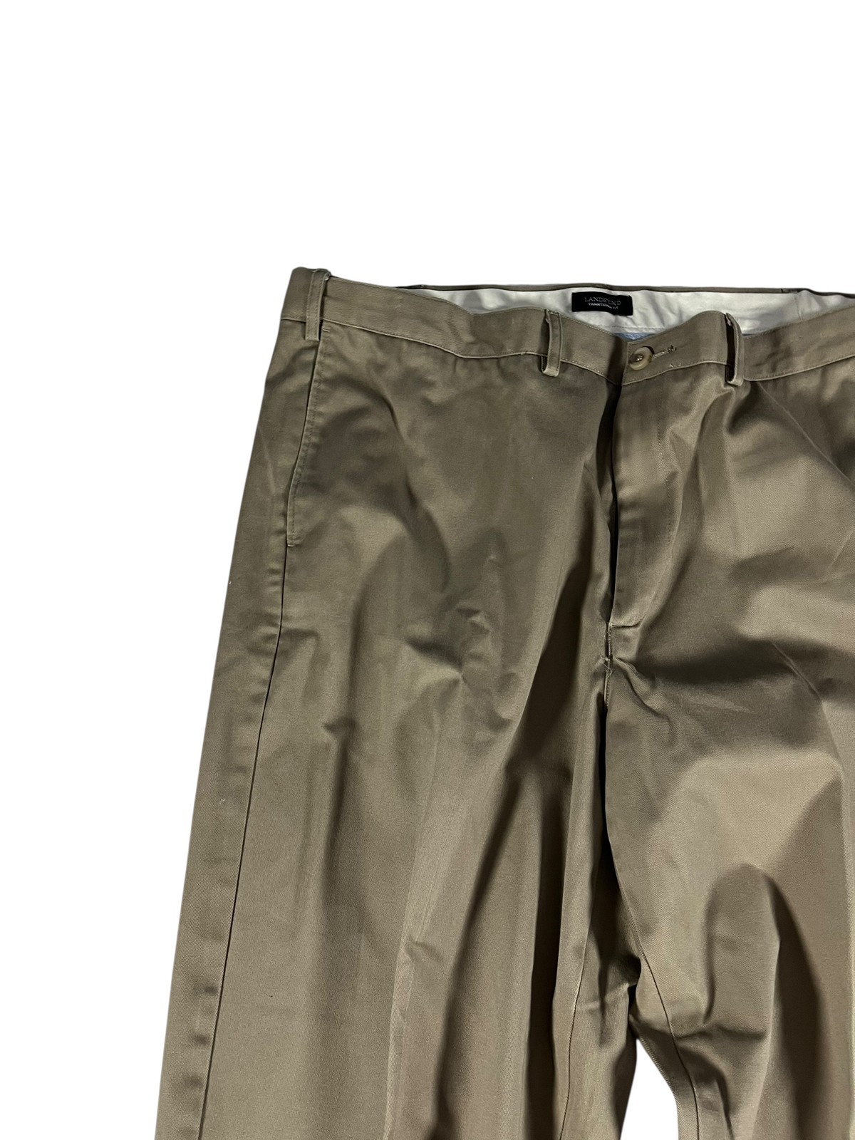 Lands’ End Traditional Fit Chino Pants Men’s Size 42 Khaki