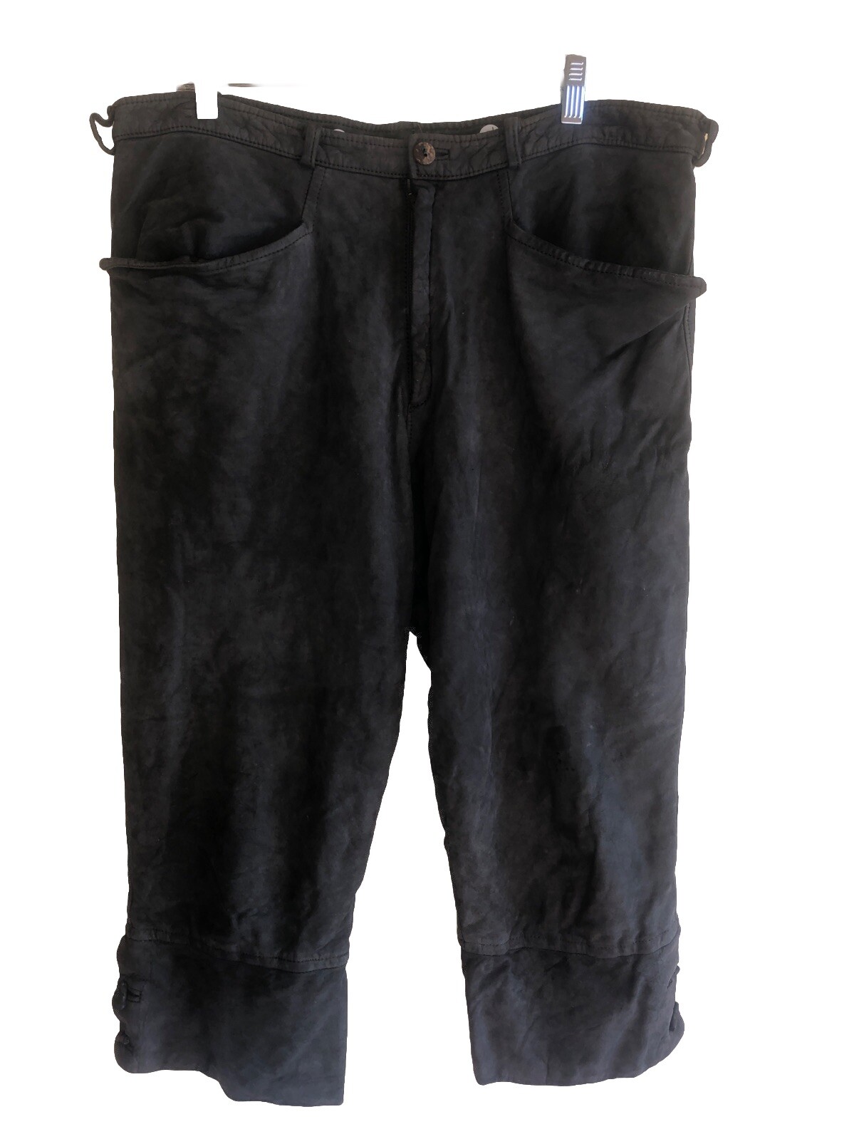 LEDERHOSEN GERMAN BAVARIAN MEN Oktoberfest Leather Saga Ibanez Green Sz 54 38w