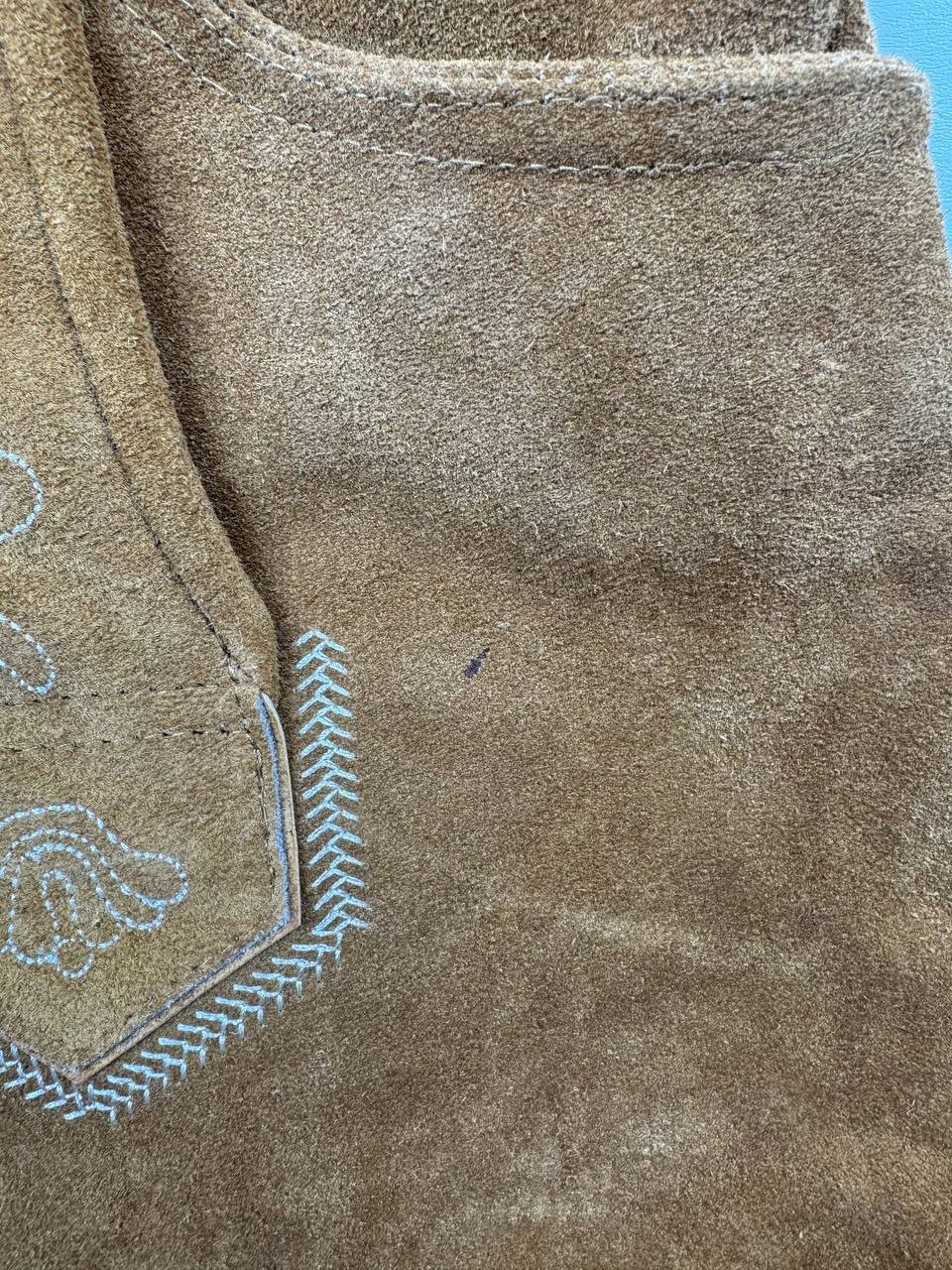 Almbock Genuine Leather Suede Lederhosen Bavarian Oktoberfest Trachten Men 48