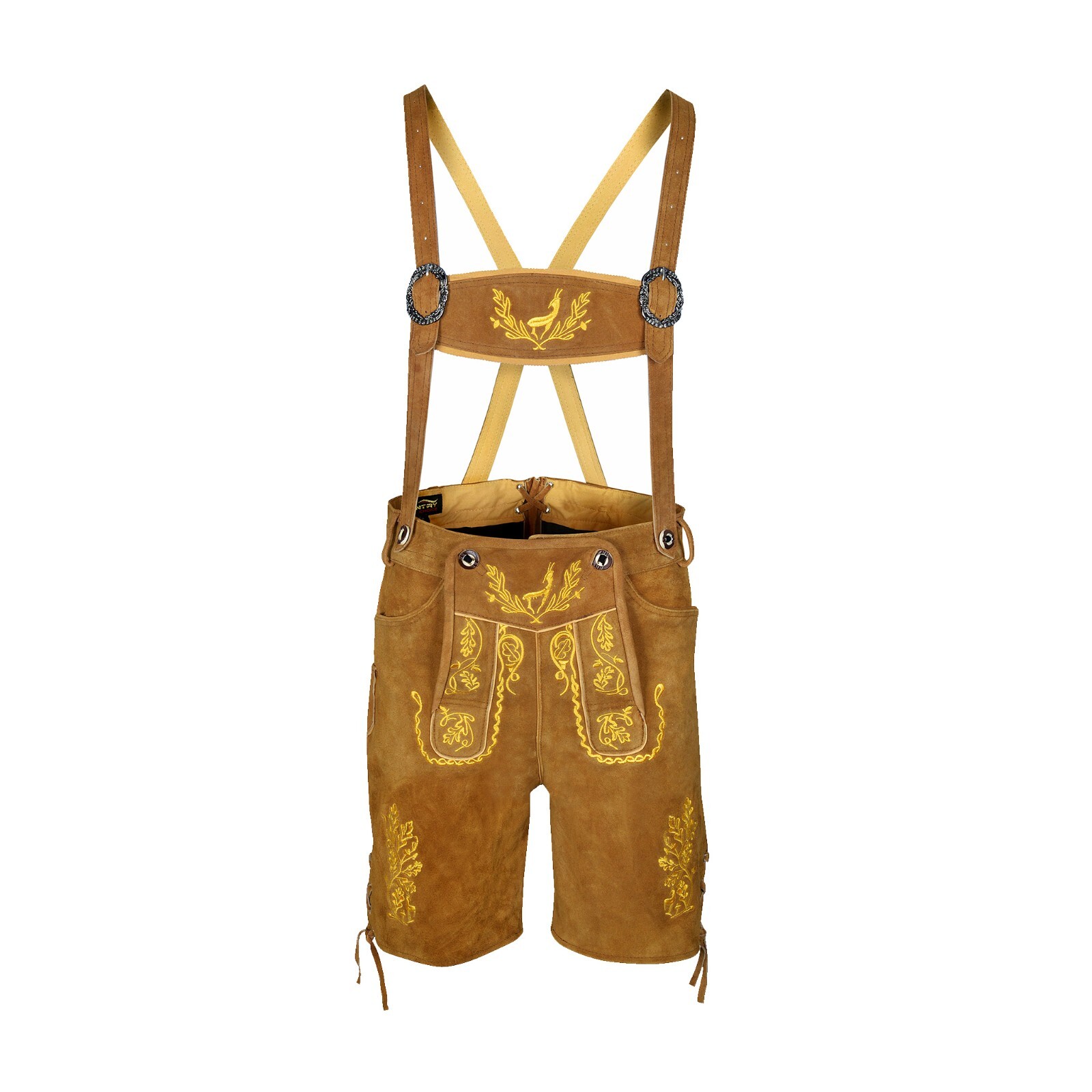 Mens Suede Leather Lederhosen Nowitzki Oktoberfest Bavarian Men Trachten Outfit