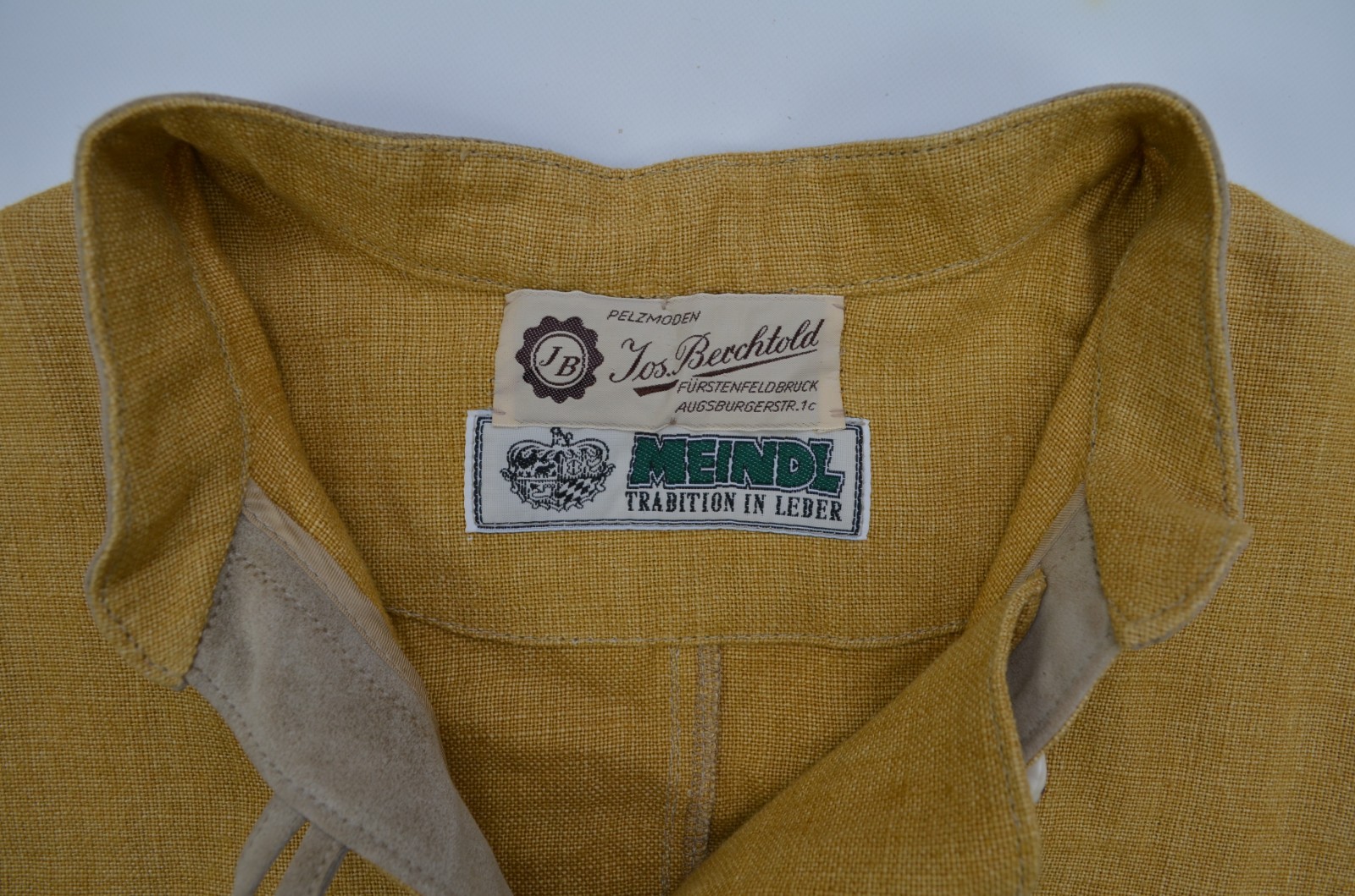 Vintage Meindl Traditional Bavarian Austrian Trachten Linen Shirt Size?