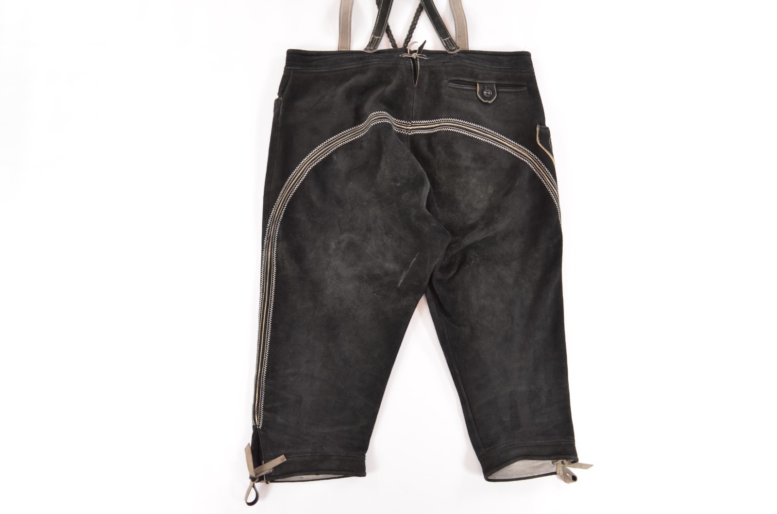 Vintage HandMade Bavarian Lederhosen Leather Pants Men’s sz US ~ W38 / EUR ~ XXL
