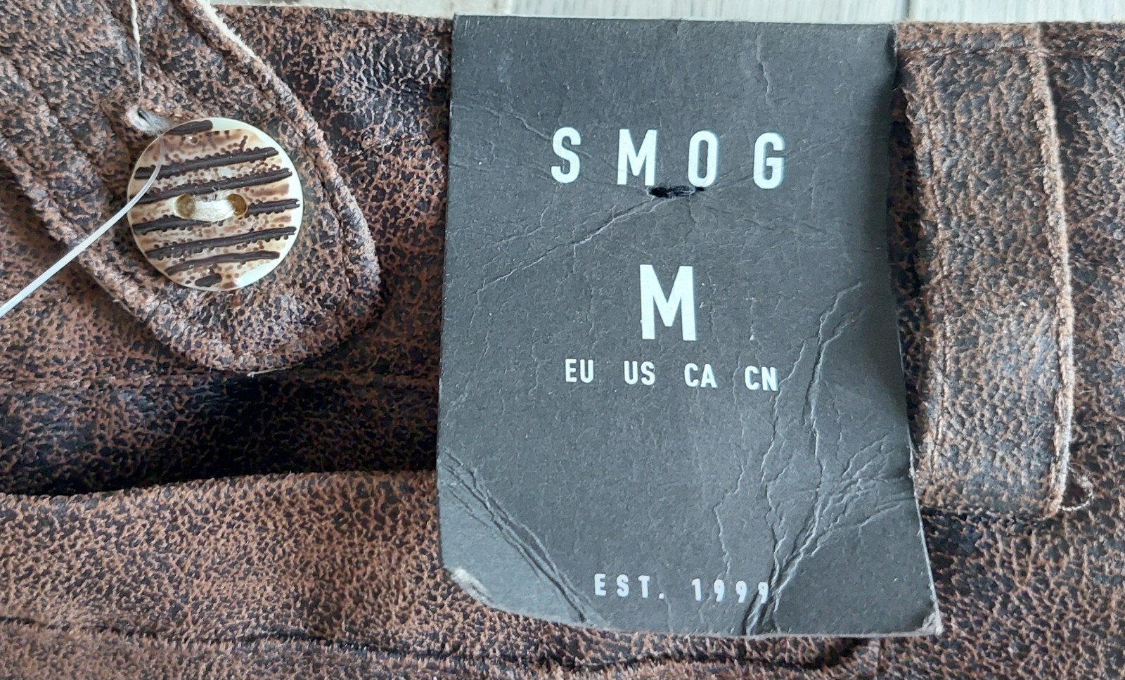 Bavarian lederhosen SMOG, shorts, polyester, size M, new, China