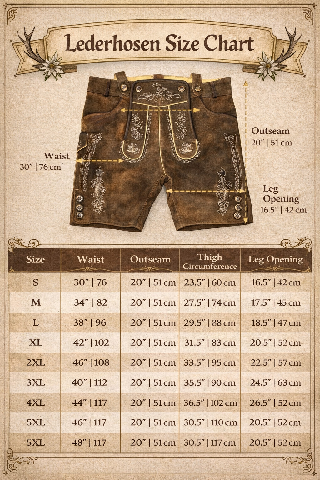 Authentic Bavarian Lederhosen Genuine German Oktoberfest Men’s Leather Trachten