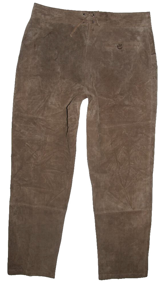 Long – WOODPECKER – Lederhosen For Men In Khaki Size 25