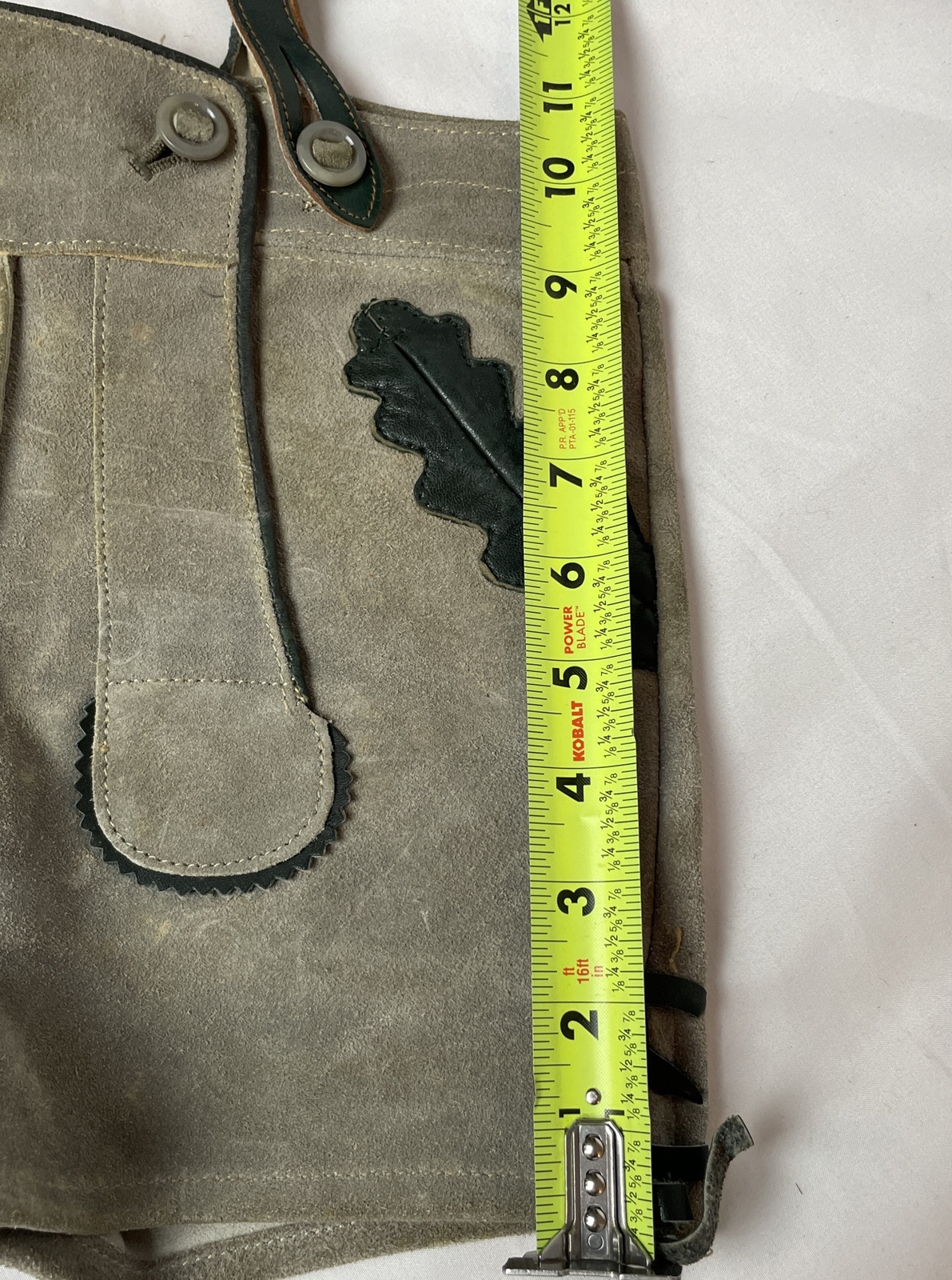 Lederhosen German Child Shorts Authentic Vintage Suede Leather Size 2 Oktoberfes