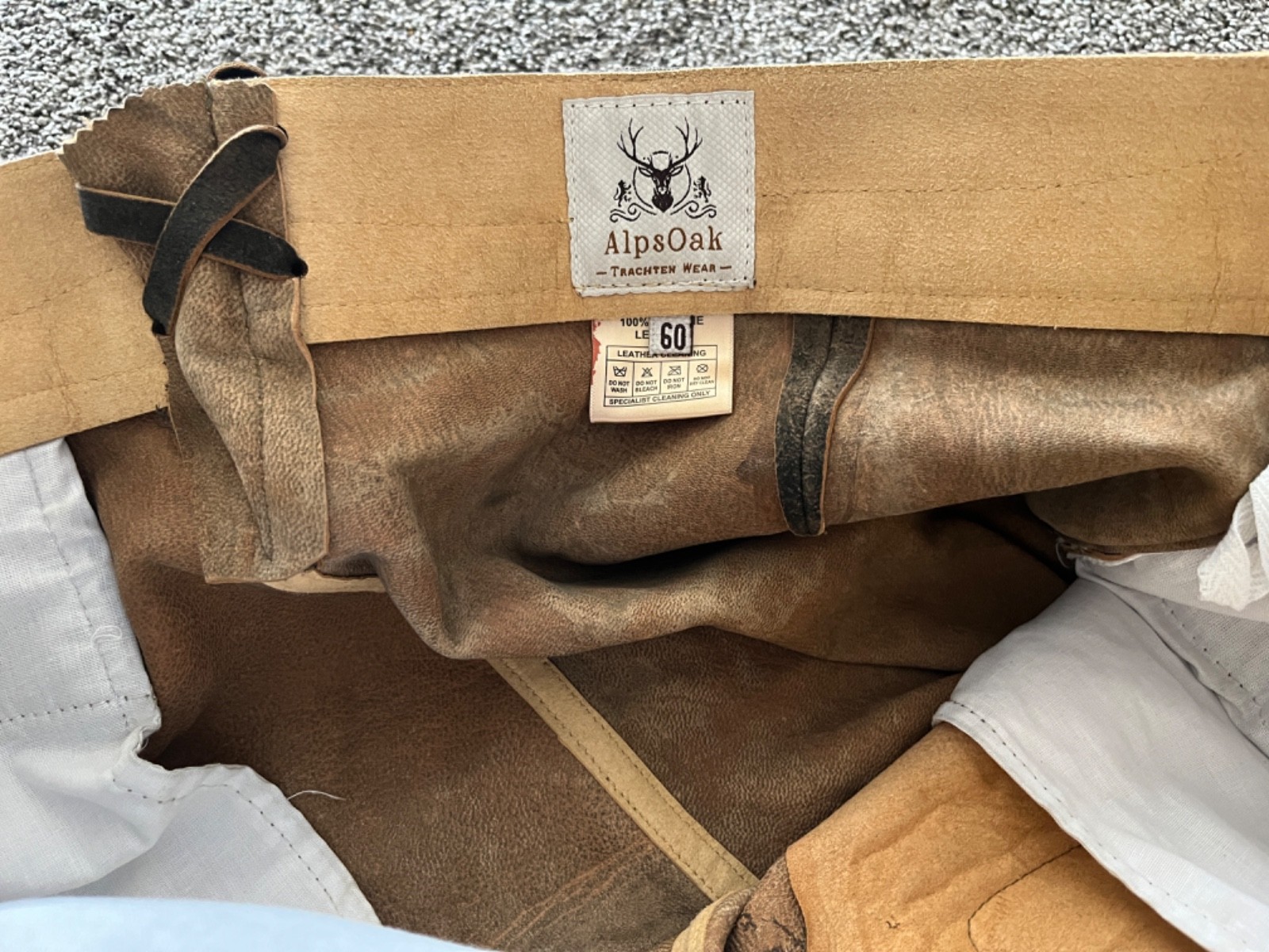 Authentic Lederhosen, US size 44, Euro size 60