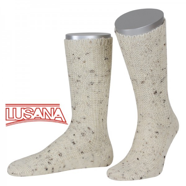Lusana German Bavarian European Sportstutzen Knit Wool Socks for Lederhosen