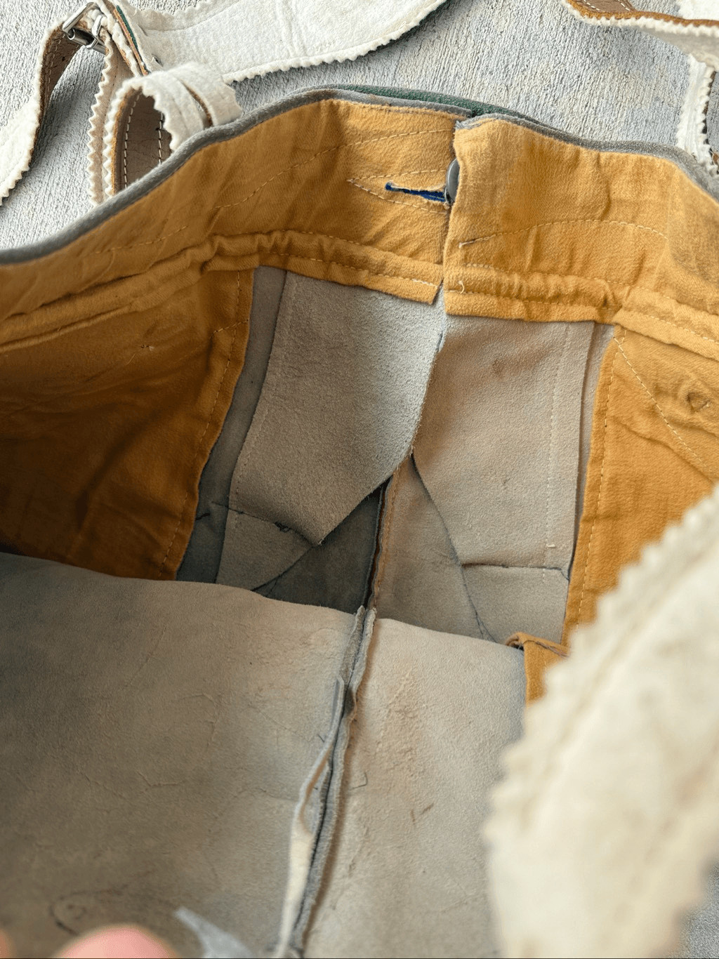 Vintage German Bavarian Lederhosen Gray Suede Leather Shorts with Suspenders