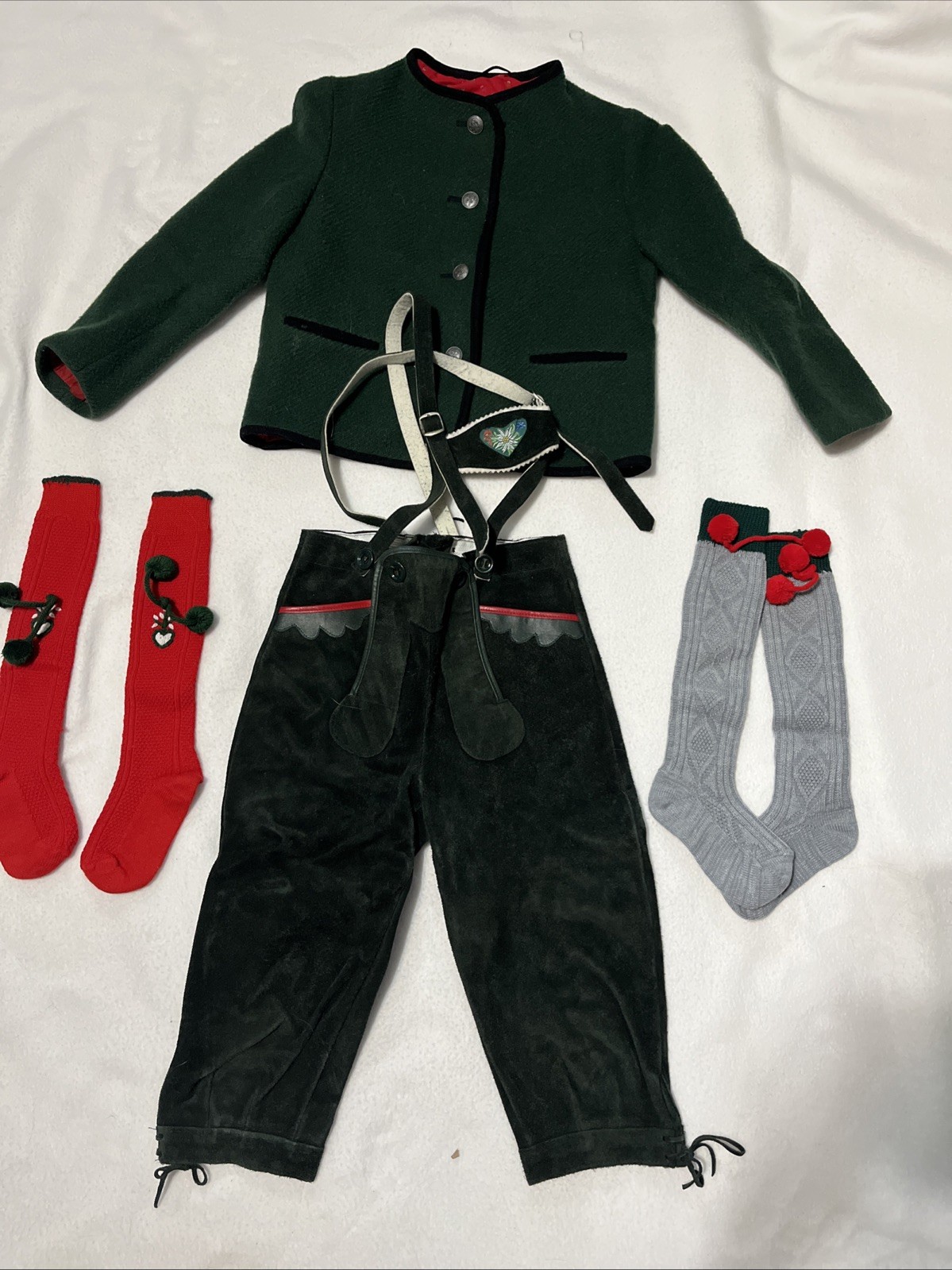 German KIDS lederhosen set Nohstadt & CO Size 8