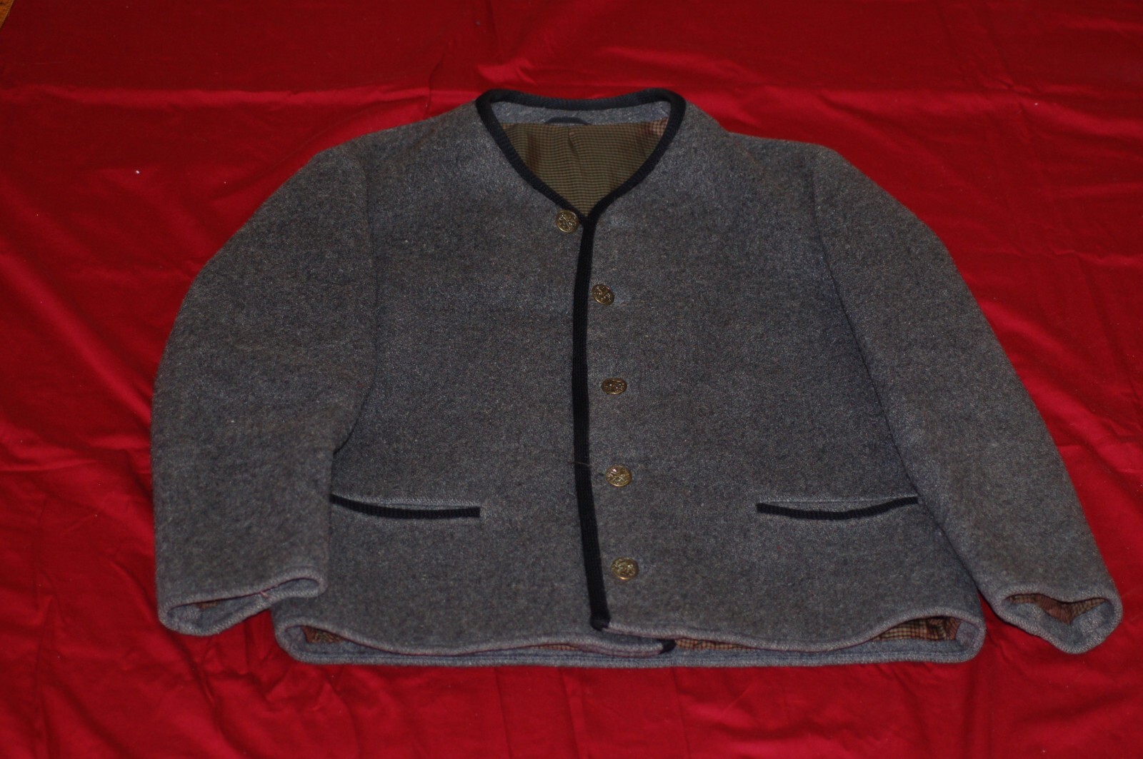 Vintage Wool German Lederhosen Jacket Oktoberfest Halloween Costume
