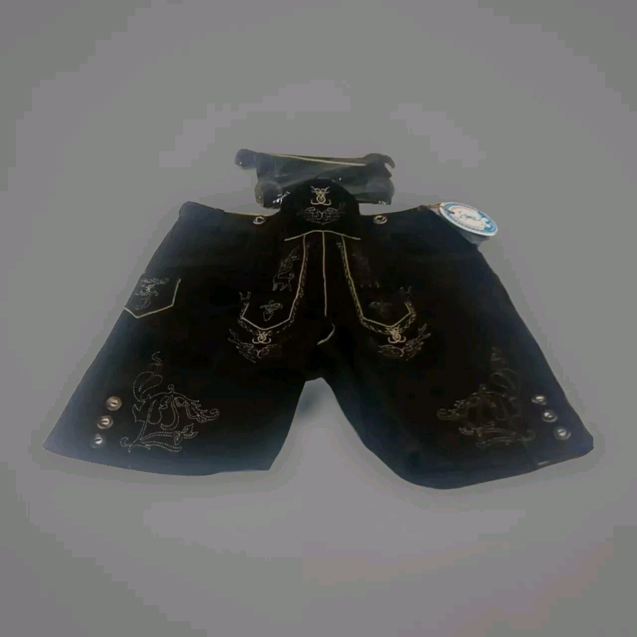 1 Pair Of Chocolate Brown Suede Schoneberger Trachten Couture Short Set