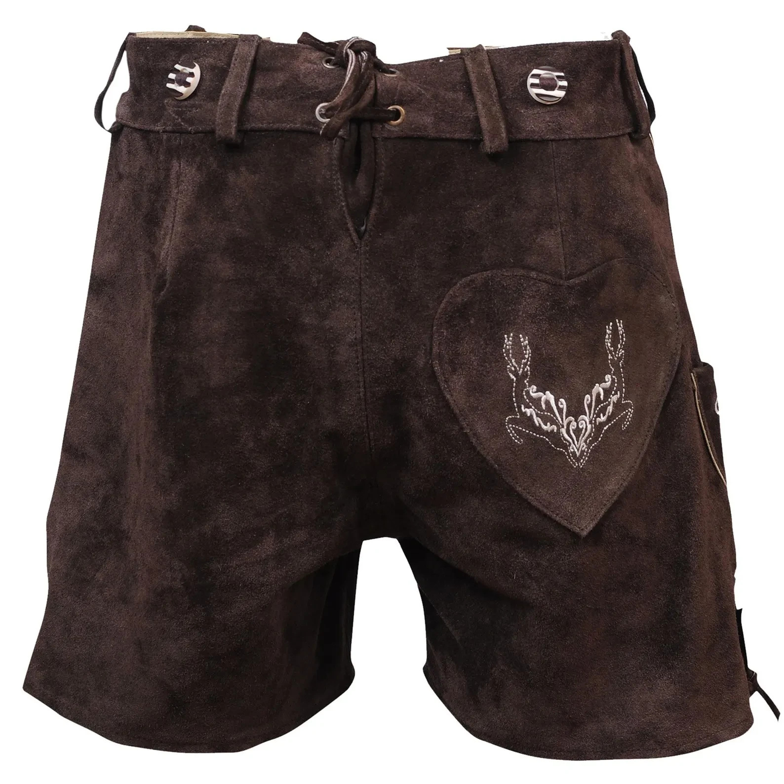 Womens Lederhosen Shorts Suede Leather | Oktoberfest Costume for Women | German