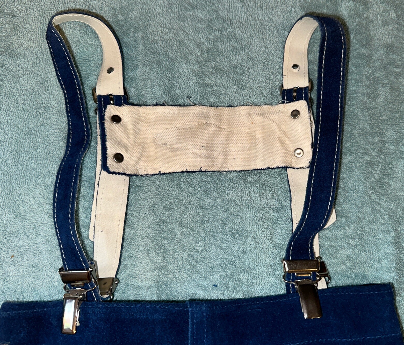 Vintage Authentic German Oktoberfest LEDERHOSEN Childs Shorts Suspender Leather