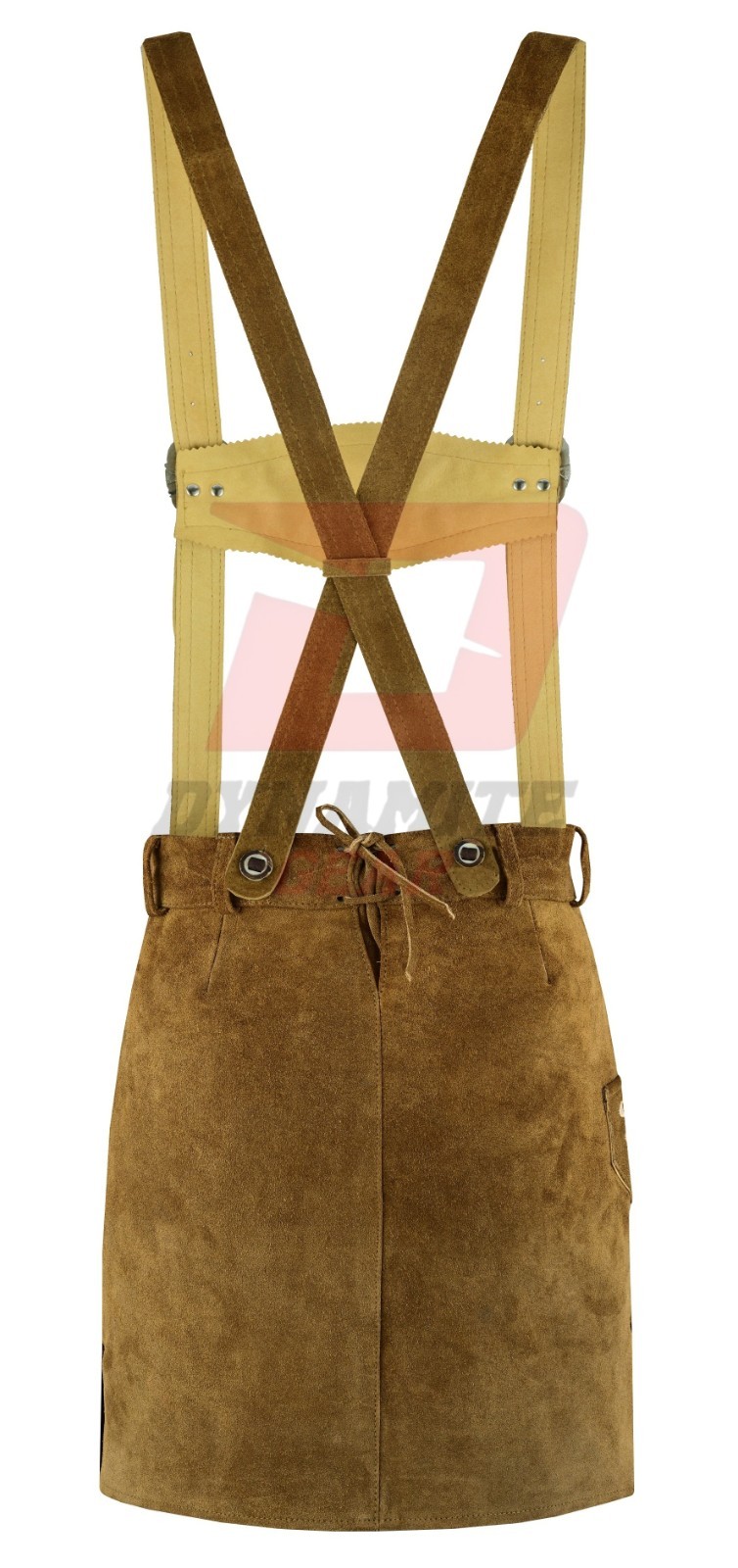New German Bavarian Trachten Leather Women Oktoberfest Hand Crafted Skirt
