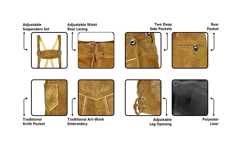 Leather Lederhosen Tillich Traditional Men German Lederhosen Oktoberfest Costume