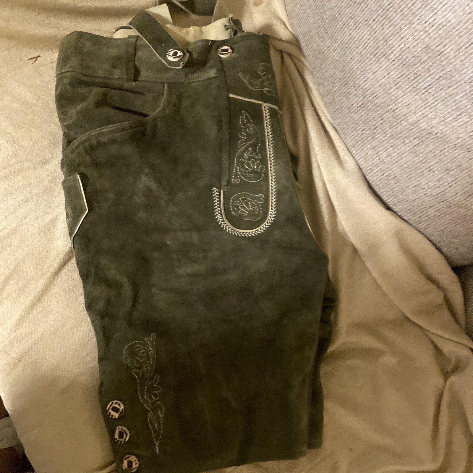 VINTAGE Echtes LEDER Fitter MENS GRAY SUEDE Real LEATHER Size 44