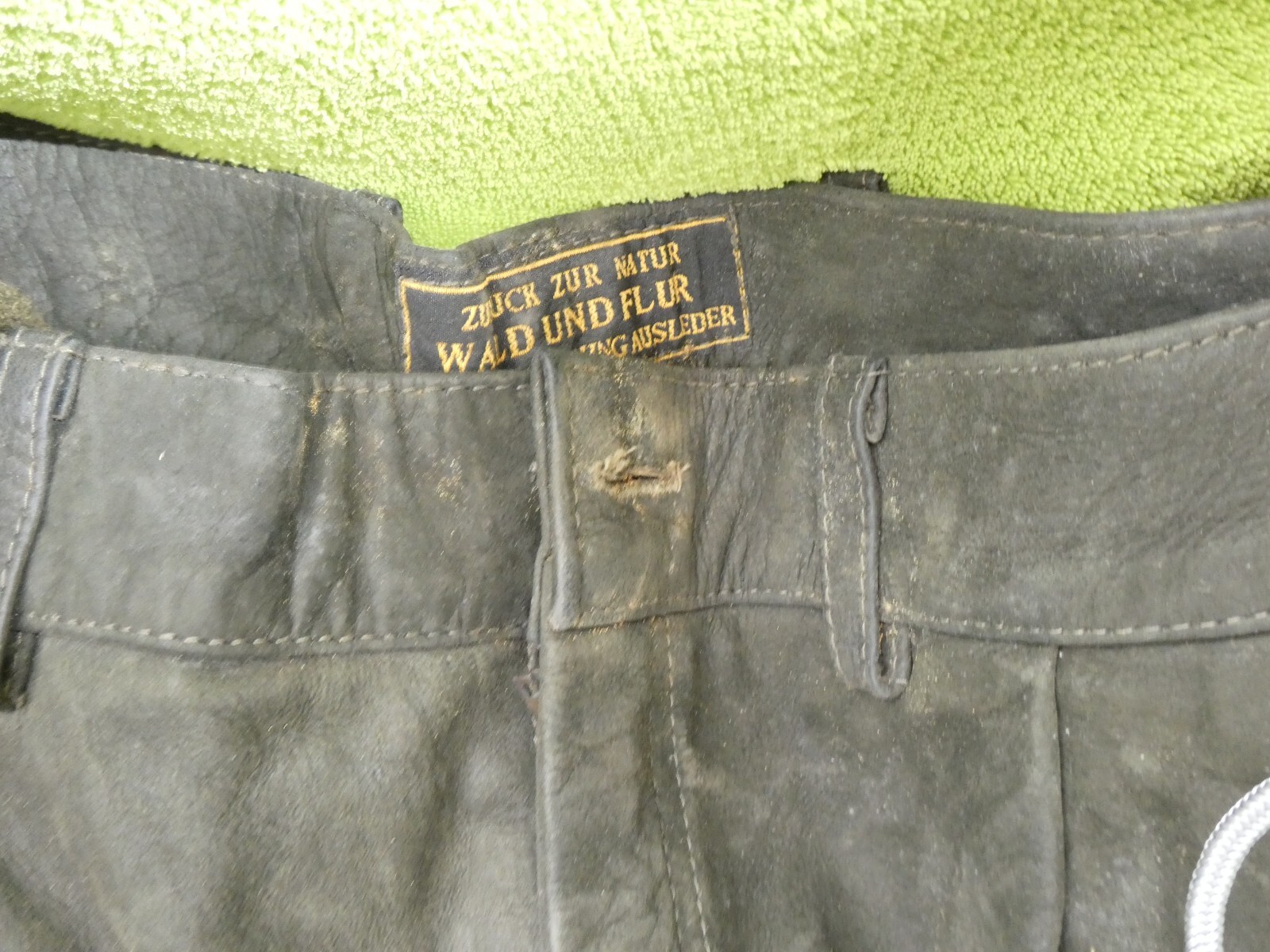 Old leather jeans hunting leather pants leather pants hunter leather pants No. 84