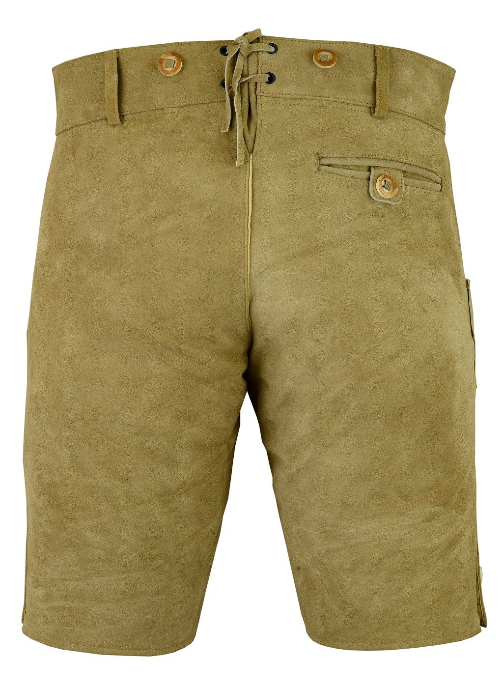 Loden Beige Leather Lederhosen Oktoberfest Men Leather Shorts