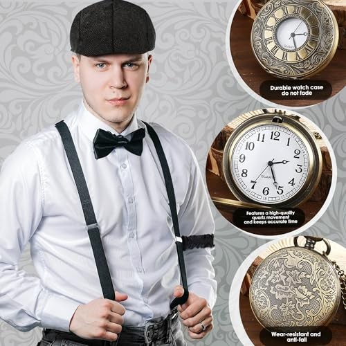 1920s Mens Costume Roaring 20s Outfits for Men Harlem Nights Gangster Great
