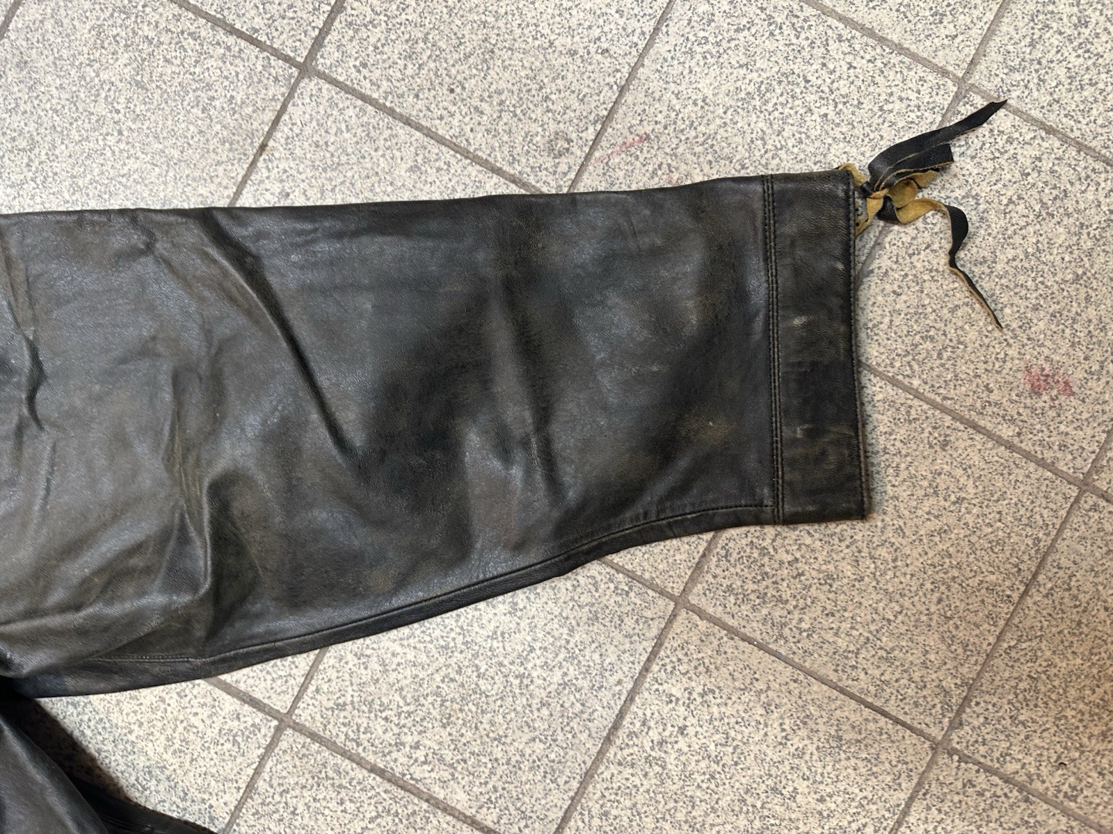 Country Maddox Leather Pants Three Quarter Knee Length Size 36 Brown Real Leather Excellent