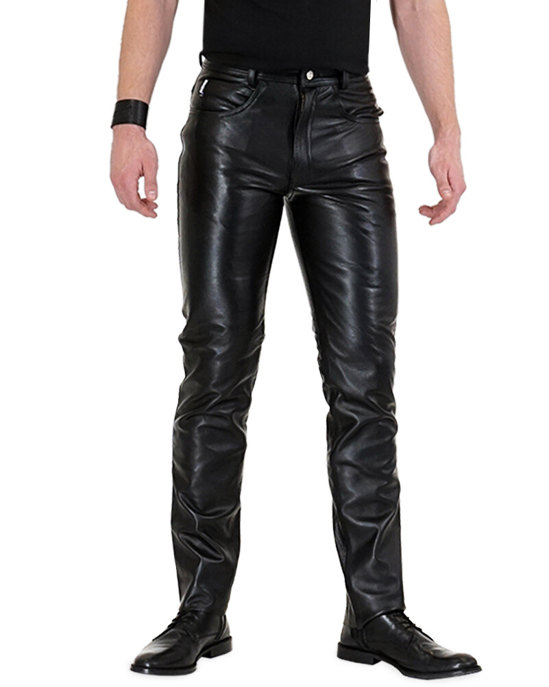 Bockle ® Bopo leather pants leather jeans men’s leather pants smooth leather