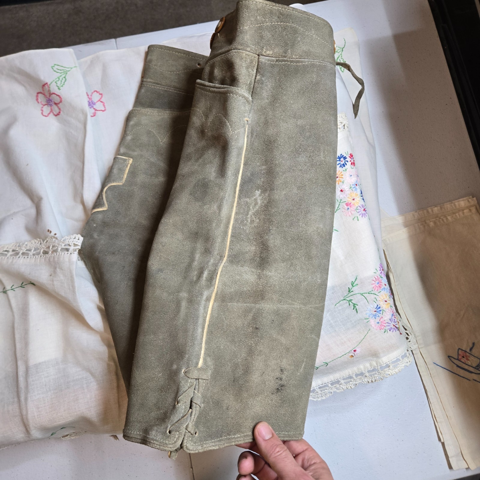 Lederhosen, thick leather material, Authentic