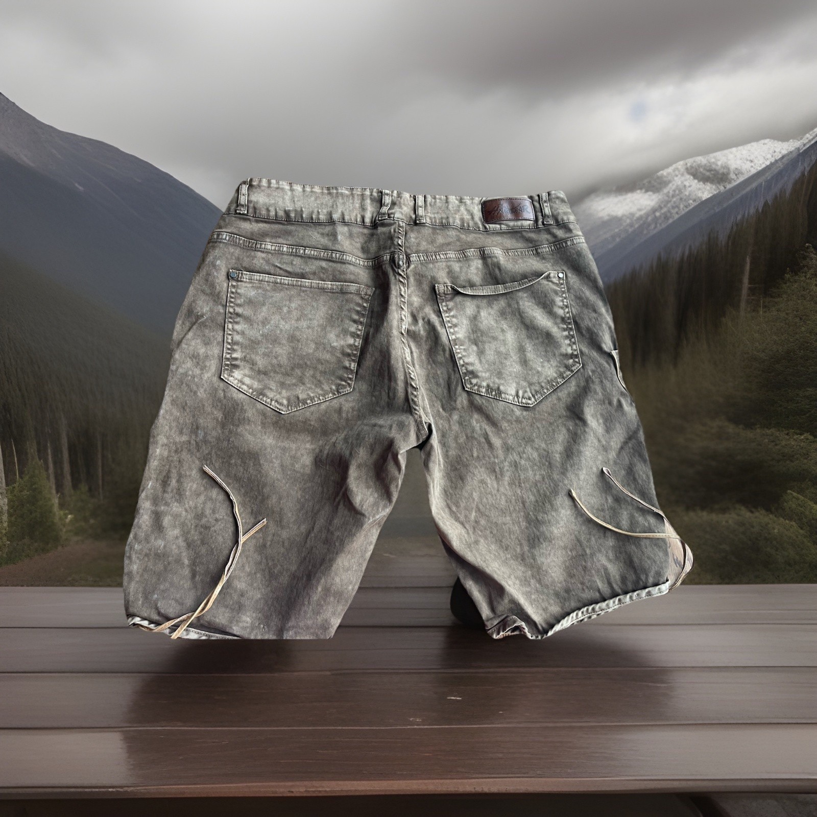 HangOwear MENS Lederhozen-style shorts in brown dyed cotton EU 56