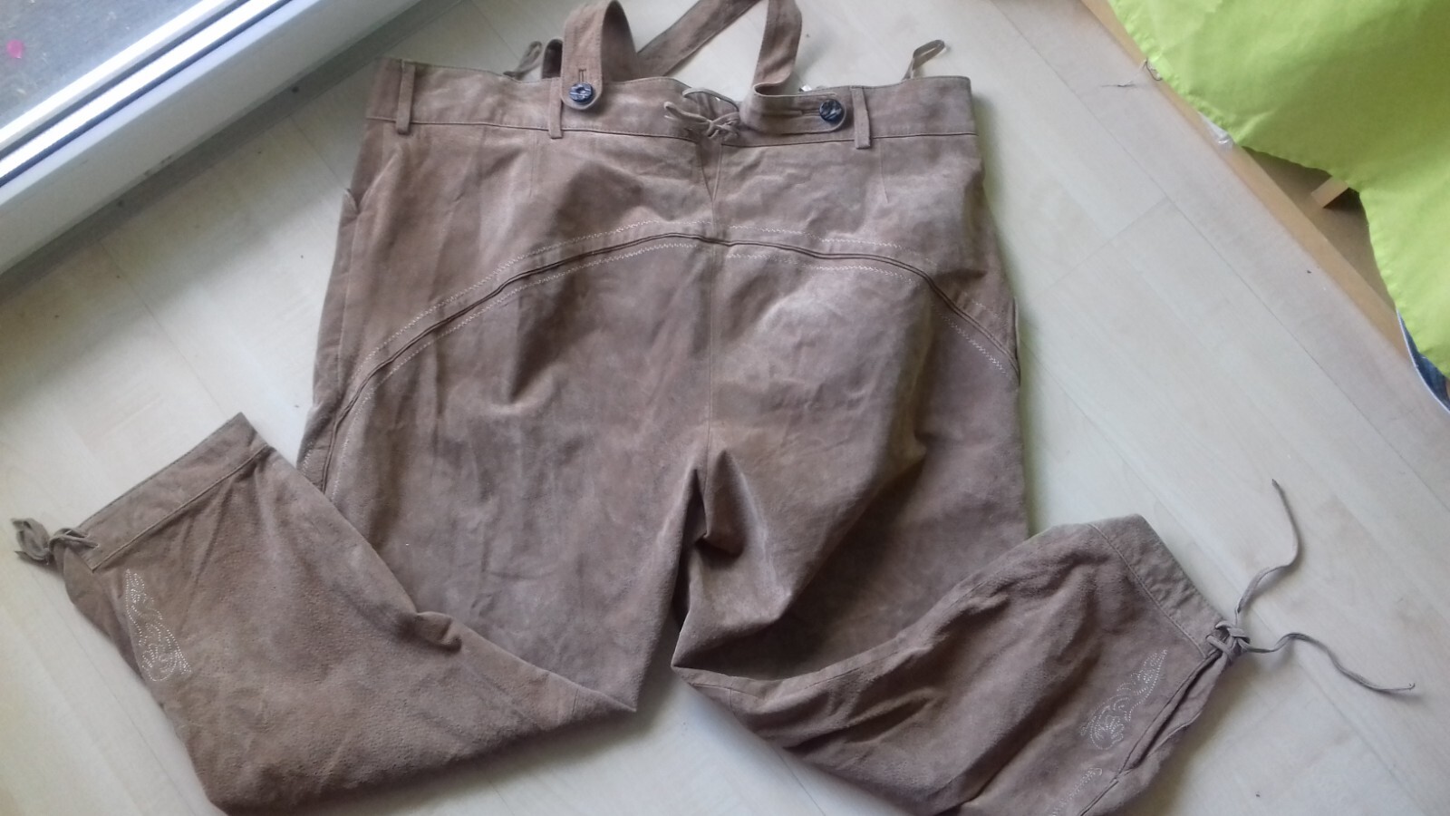 NATURAL LIFE costume-country house-3/4-lederhosen-straps-knickerbocker D58 mint Oktoberfest