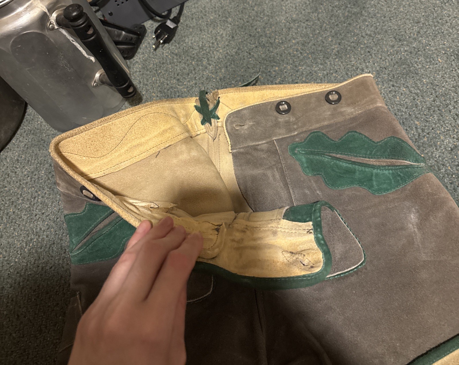 Vintage Suede Leather Traditional German Lederhosen Shorts 60s 70s