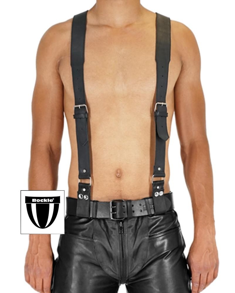 Bockle® Suspenders Leather Belt Suspenders
