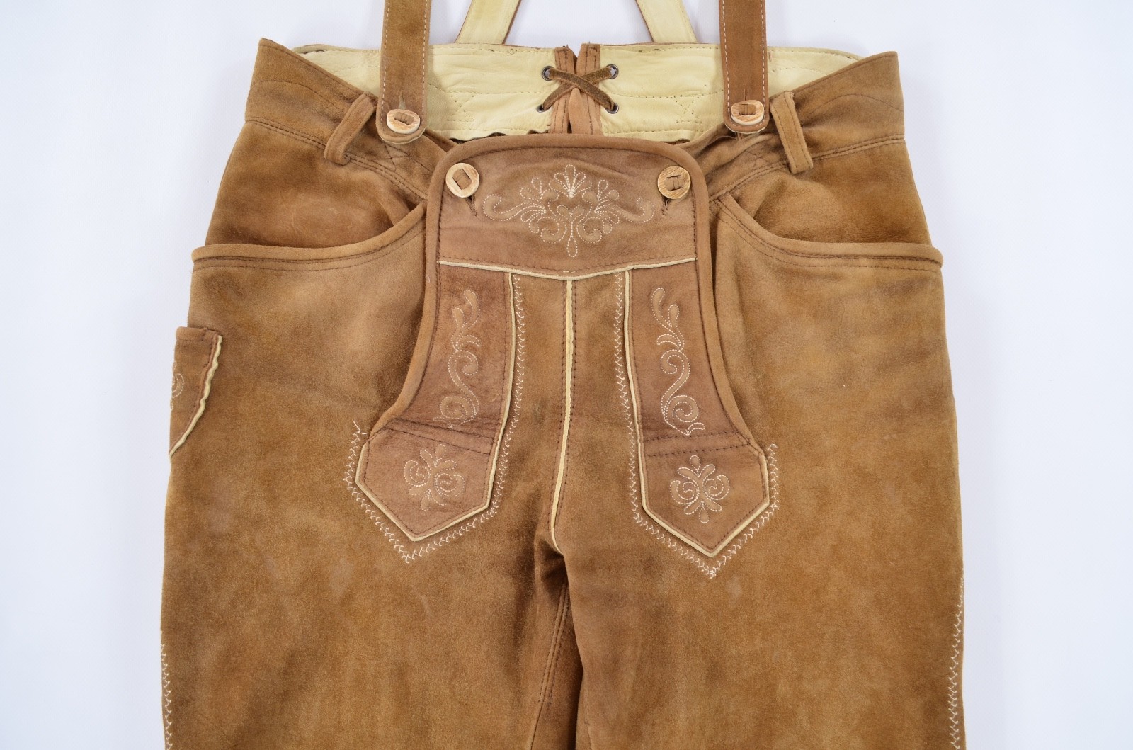 Scharzenberger Tyrol Bavarian Lederhosen Leather Pants Mens EUR 50 / US ~W33