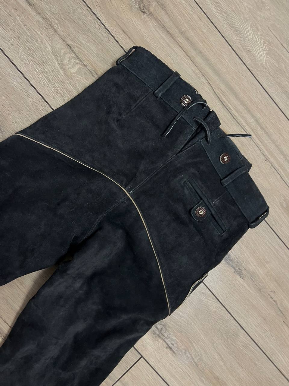 GONSER Mens Lederhosen Bib Shorts Trachten Leather Loden EU 50 33×18 Oktoberfest
