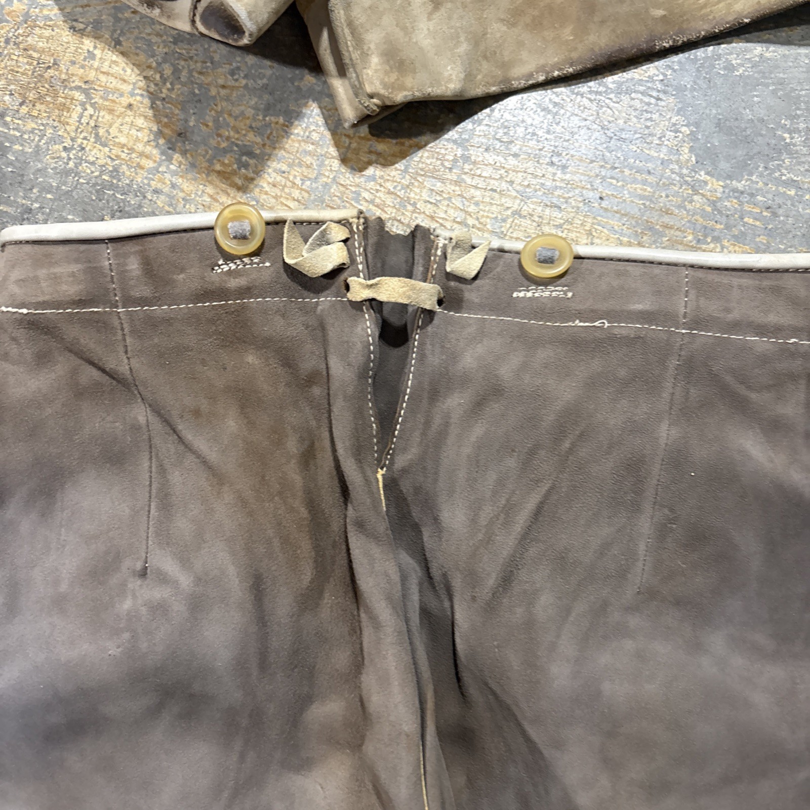 Vintage Pair of Pre Owned Lederhosen Distressed Look