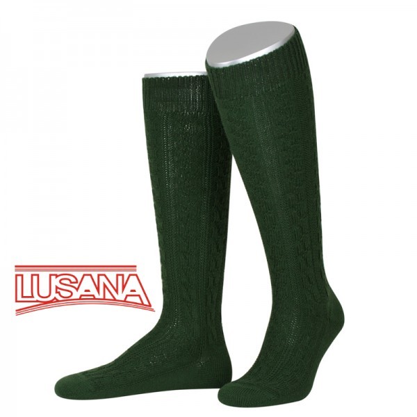 Lusana German Bavarian European Sportstutzen Knit Wool Socks for Lederhosen
