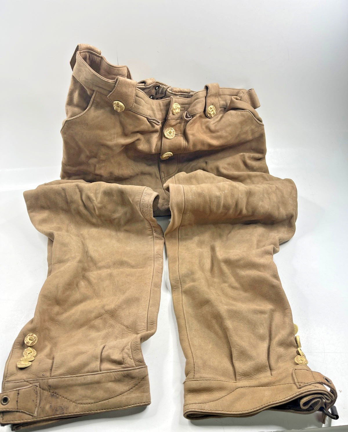 Wallaby Trachten Leather Pants Tan Size 44