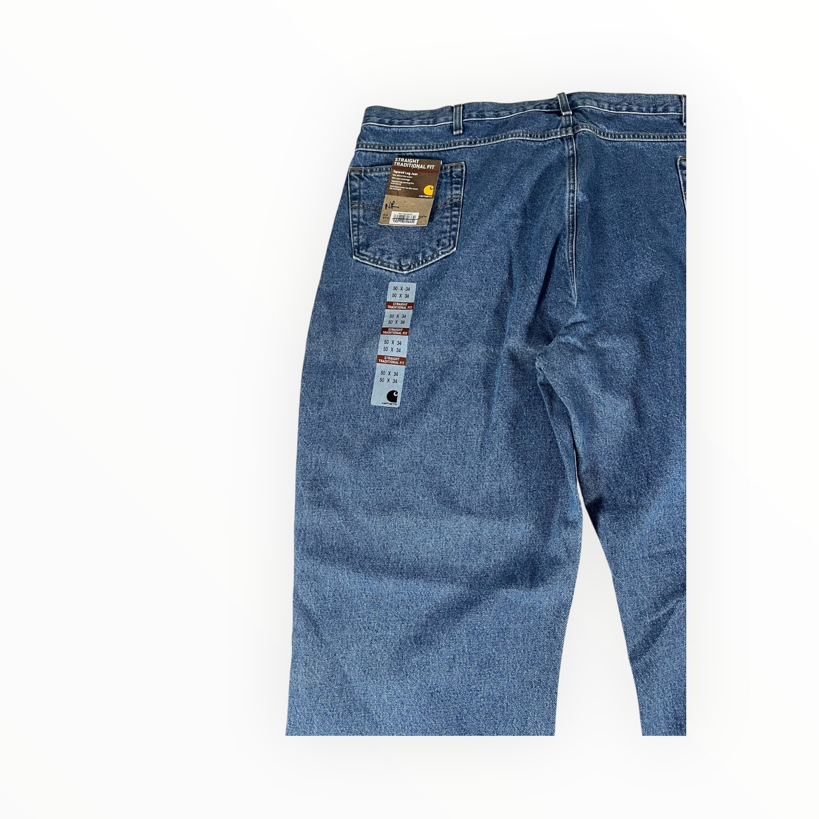 Carhartt Straight Traditional Fit Men’s Denim Jeans 50×34 New With Tags