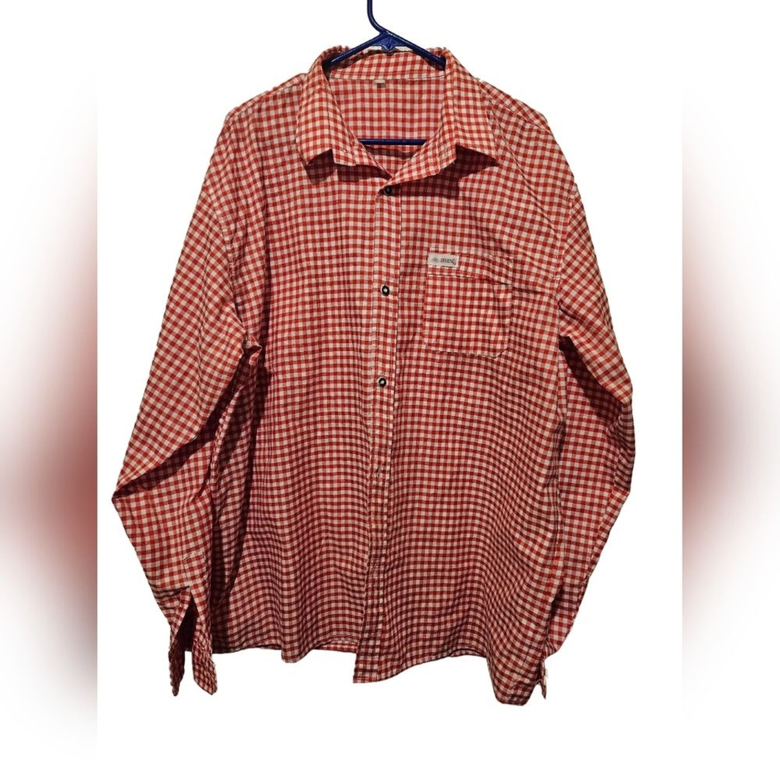 Lederhosen4u Authentic Men’s Bavarian Shirt Traditional Red Check