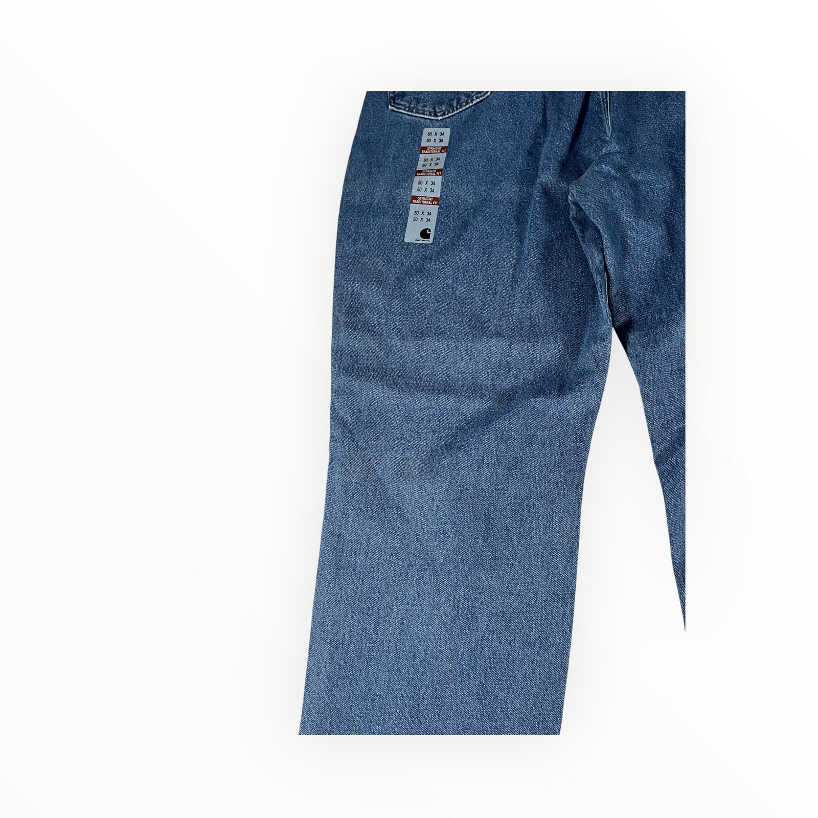 Carhartt Straight Traditional Fit Men’s Denim Jeans 50×34 New With Tags
