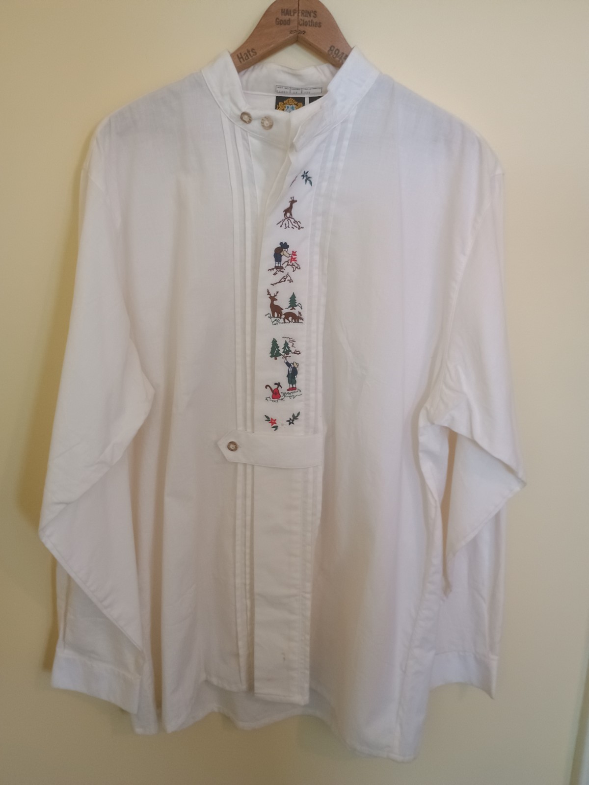 Vintage Traditional Teen Size 32 Suede Lederhosen With Hammerschmid Shirt