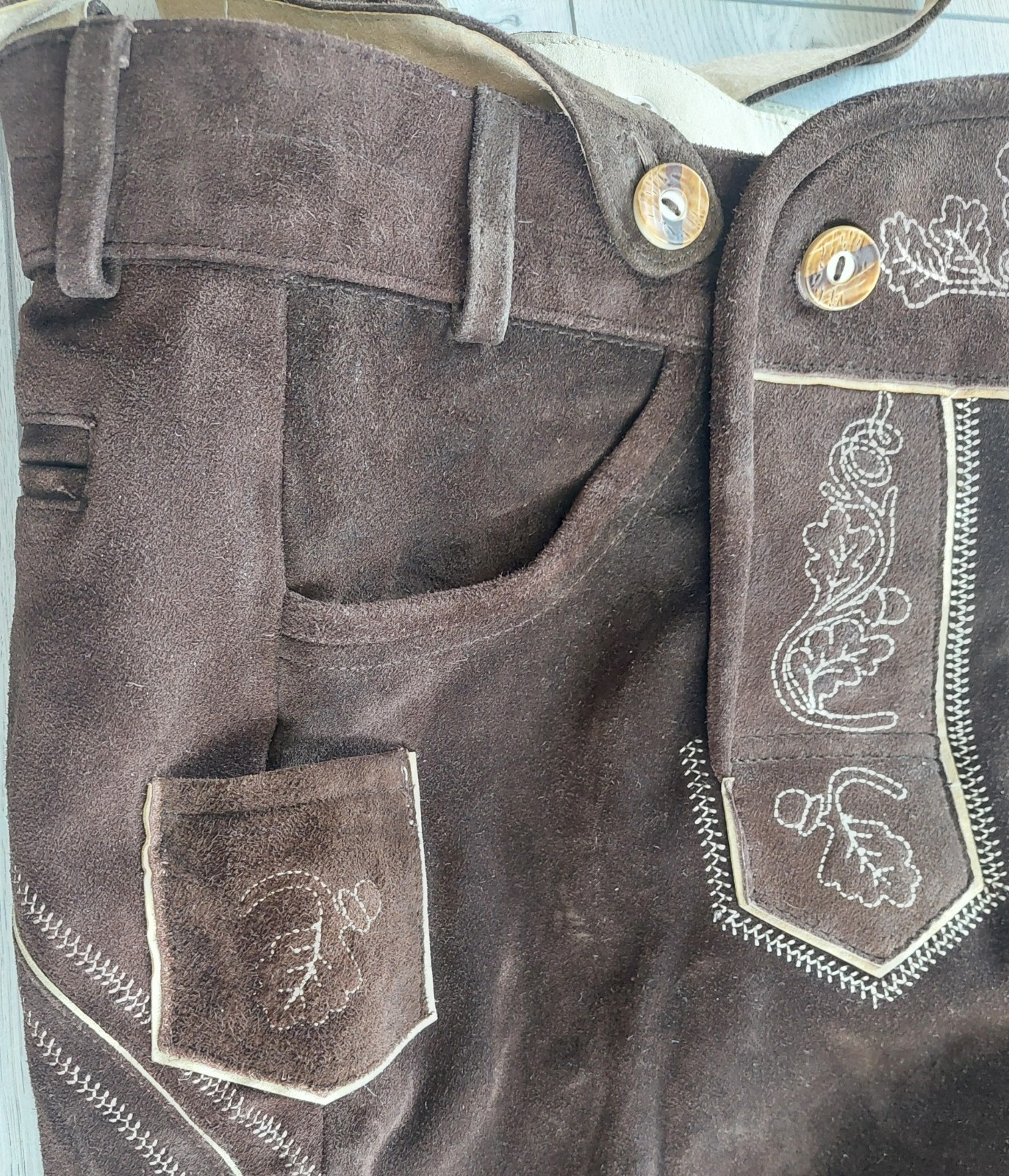 Bavarian Lederhosen LIVERGY, Shorts Leather, size EU 48, US – M , used, Pakistan