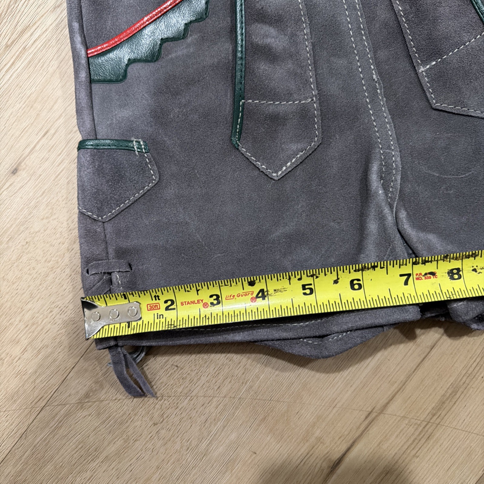 VINTAGE GERMAN LEDERHOSEN GRAY SUEDE LEATHER OKTOBERFEST FESTIVAL Childrens