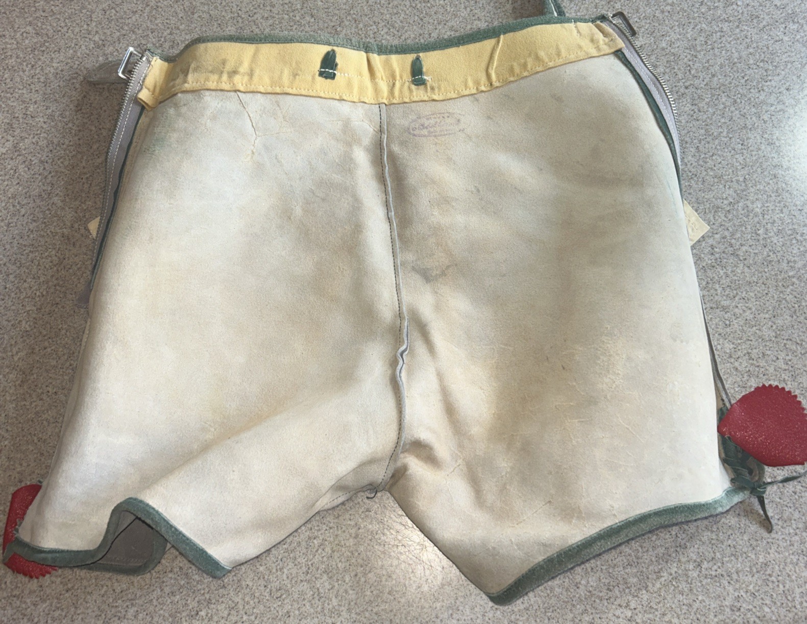Suede Leather Lederhosen Men Boys Size 28 Authentic German Octoberfest
