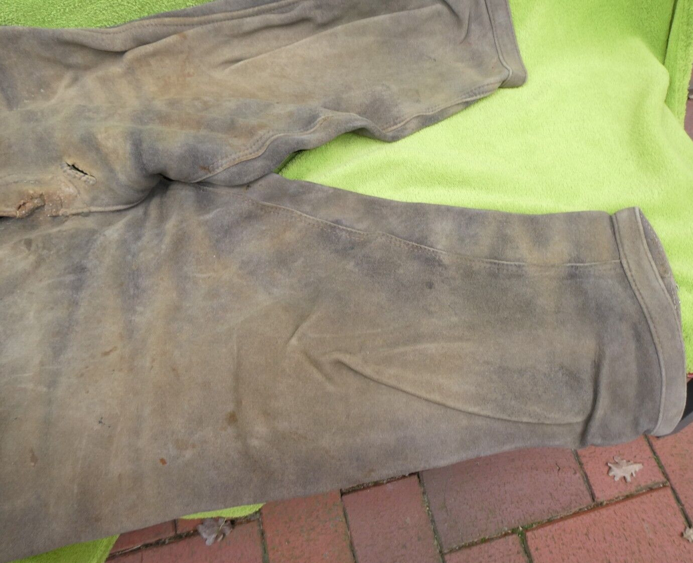 Old ripped traditional Lederhosen Lederhosen No. 96