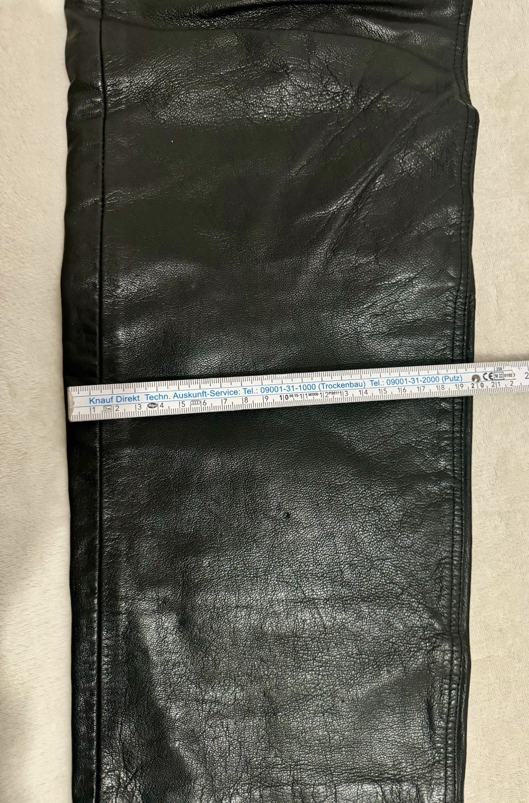 Genuine Leather Trousers Black
