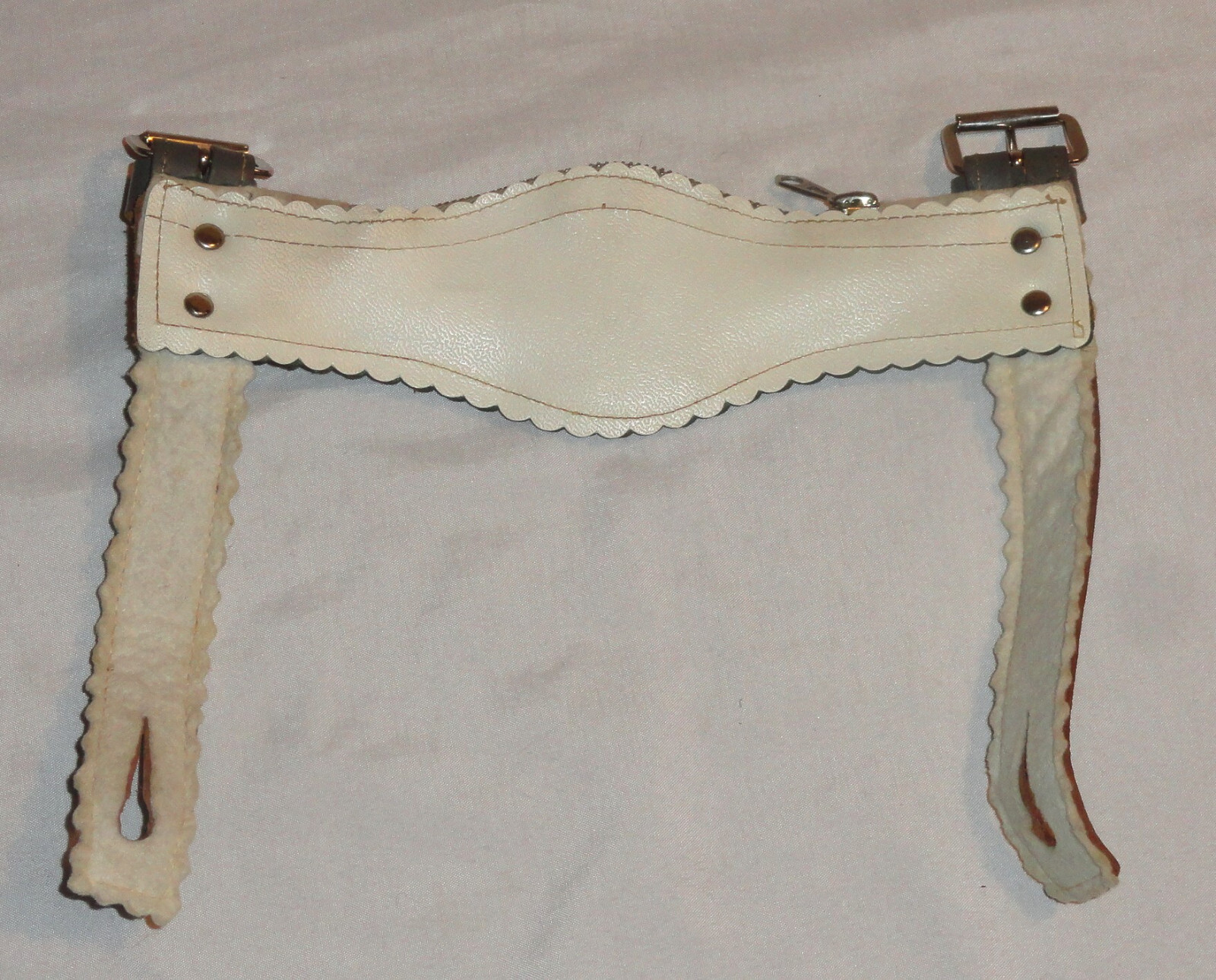 Vintage Raka German Size 10 Small Leather Suede Lederhosen Shorts & Suspenders